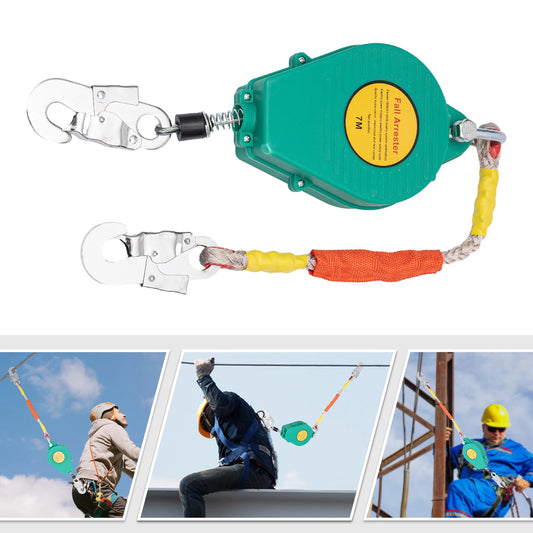 Fall Arrester Retracting Lifeline Alloy Steel Hook And Wire Rope