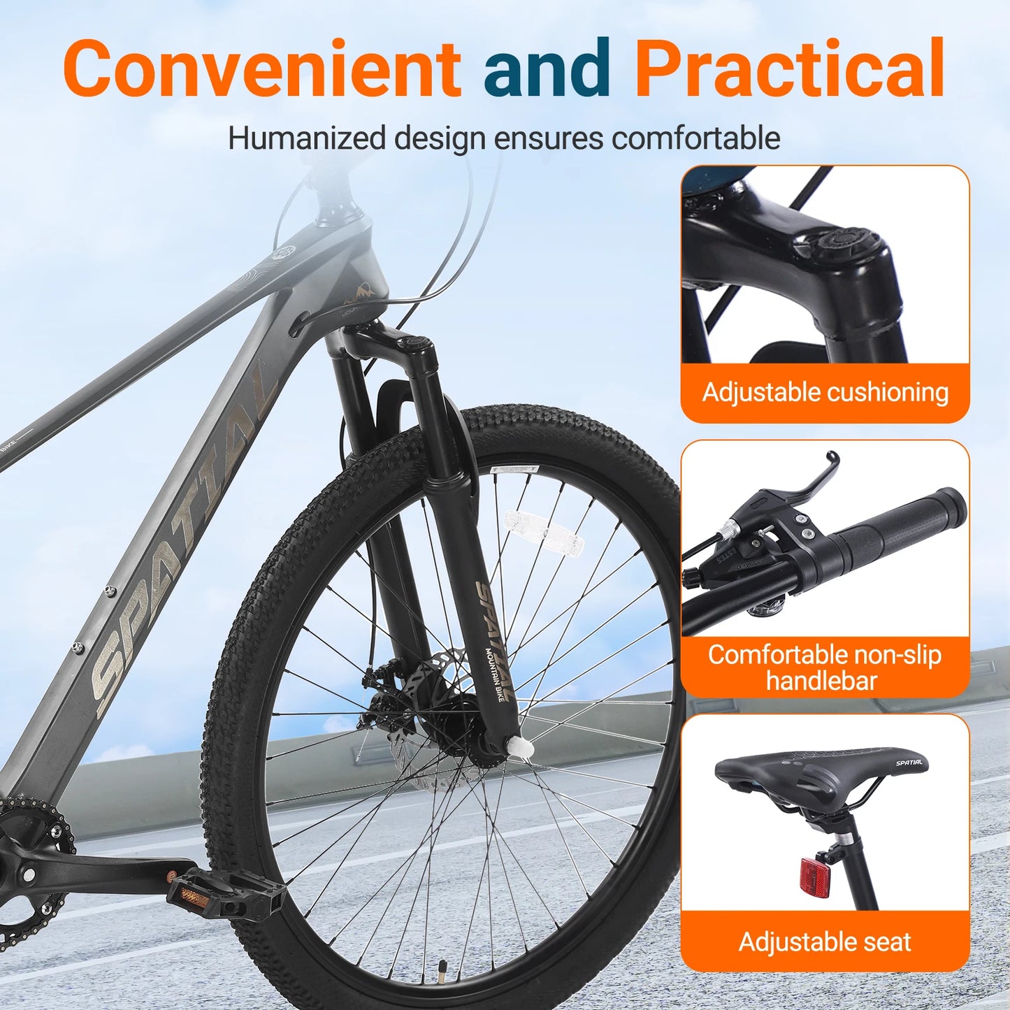 Spatial MT275FS Hardtail Mountain Bike With Magnesium Alloy Frame Disc Brakes