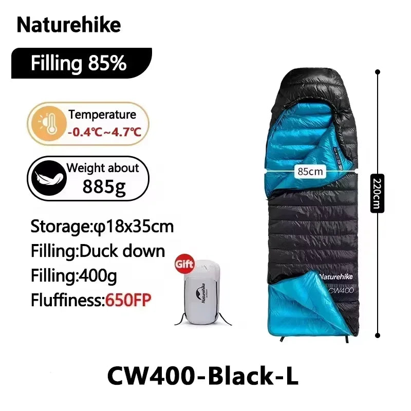 Naturehike Ultralight Duck Down Sleeping Bag For Outdoor Camping