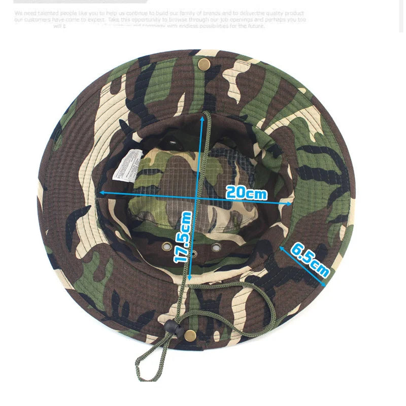 Linling Camouflage Tactical Boonie Hat for Outdoor Activities