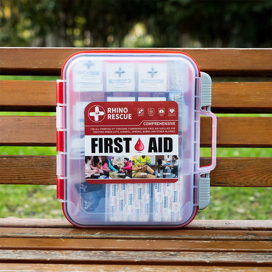 Rhino Rescue 350-Piece OSHA First Aid Kit For Home Office