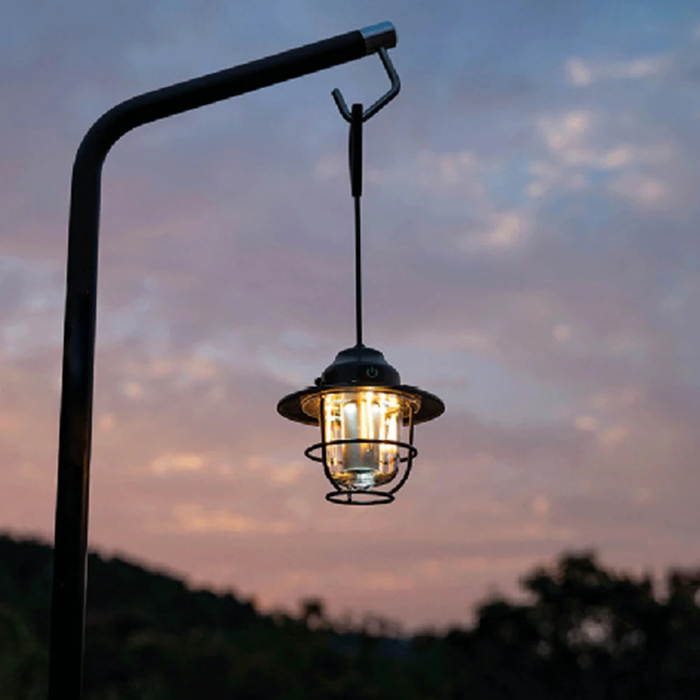 LED Camping Lantern Dimmable Emergency Lamp Type C Charging