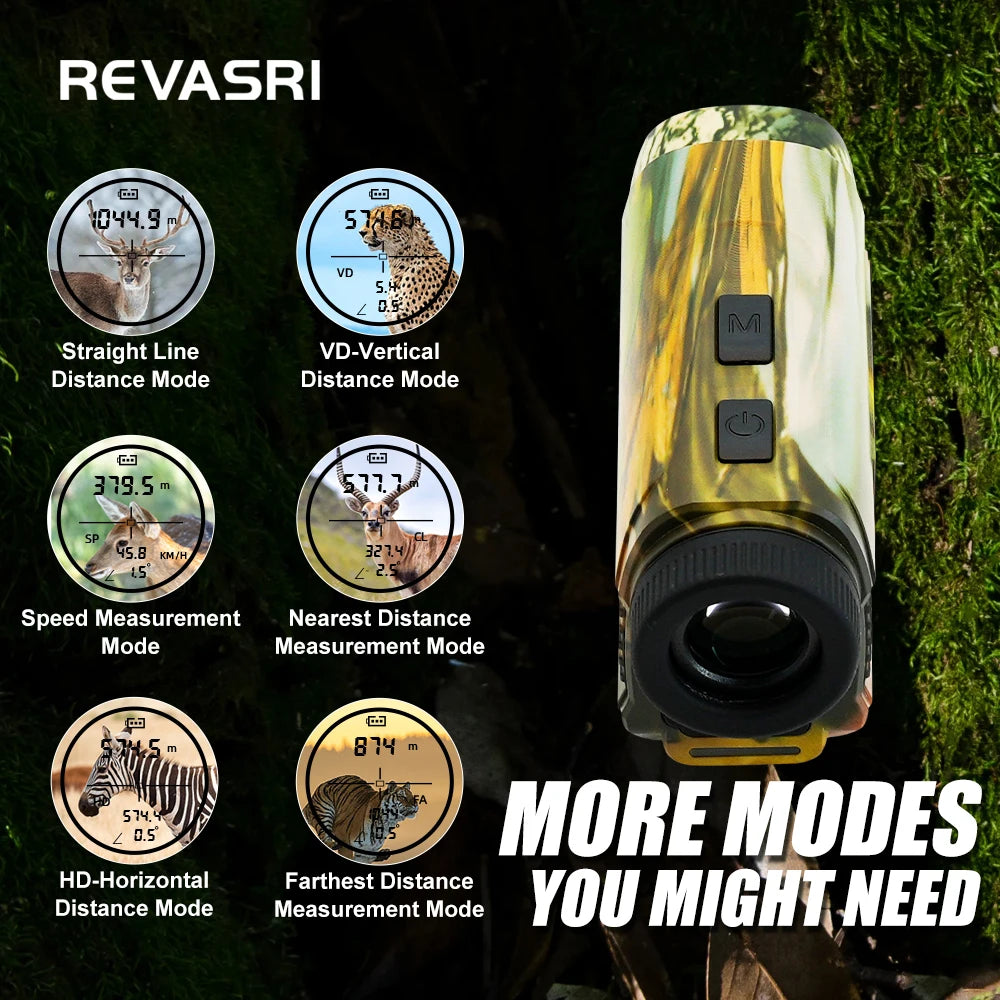 REVASRI Mini Rangefinder For Hunting 1000M 2000M 3000M