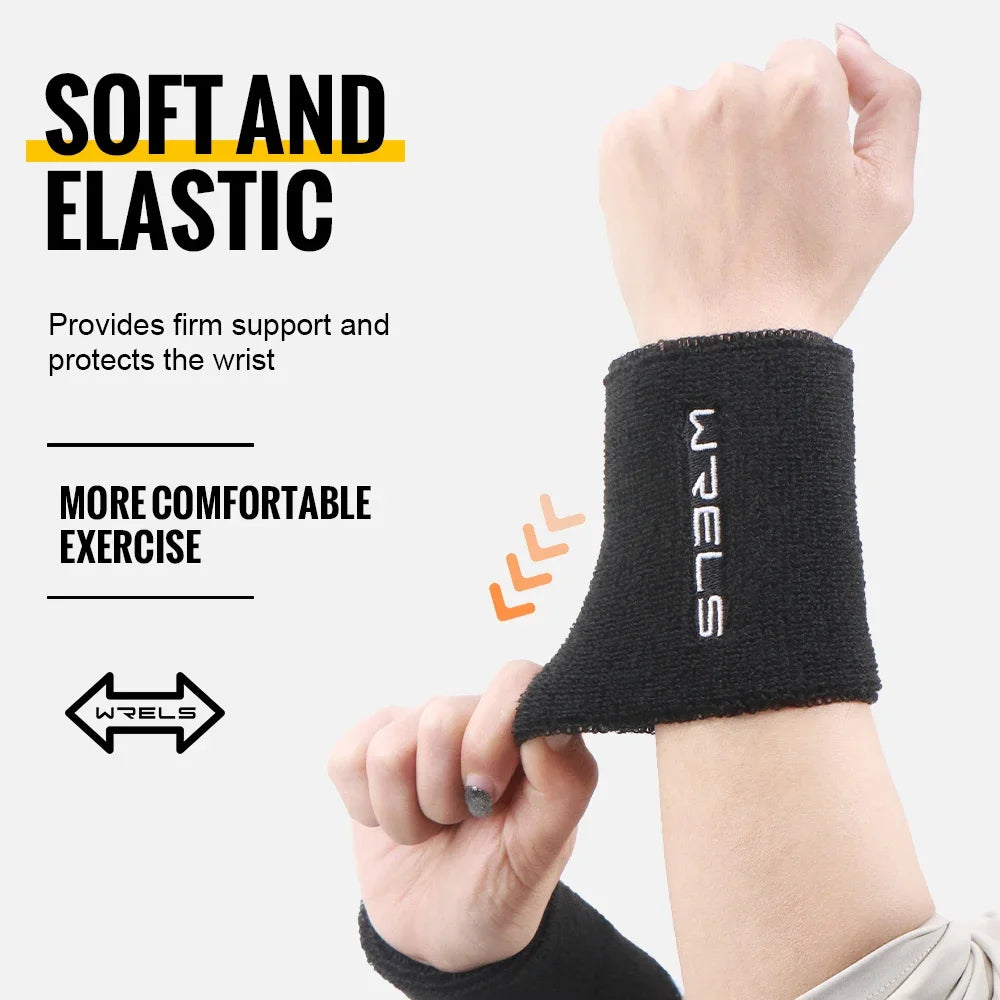 Terry Cloth Moisture Wicking Wristbands Polyester For Sports Gym