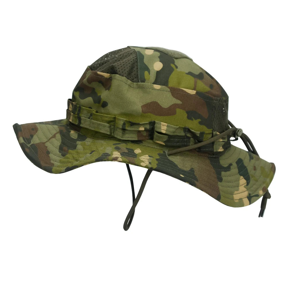 Unisex Breathable Boonie Hat For Outdoor Hiking And Fishing Windproof