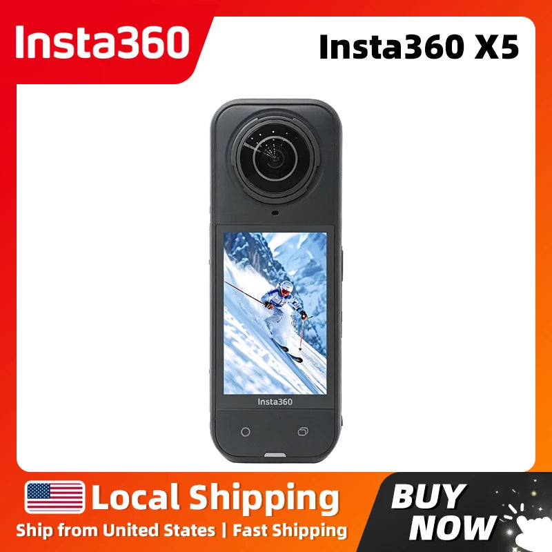 Insta360 X5 8K30fps 360 Video Action Camera With Dual 1x1.28 Inch Sensors