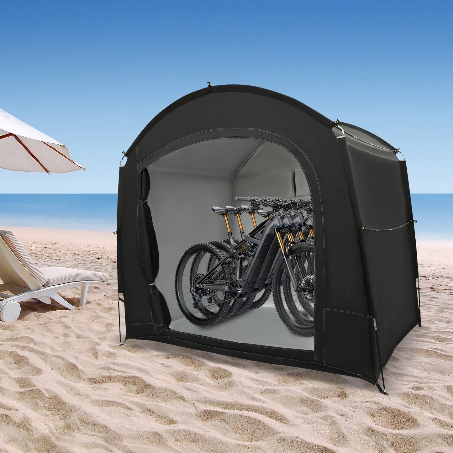 Freestanding Portable Waterproof Bike Storage Tent For Bicycles And Motorcycles