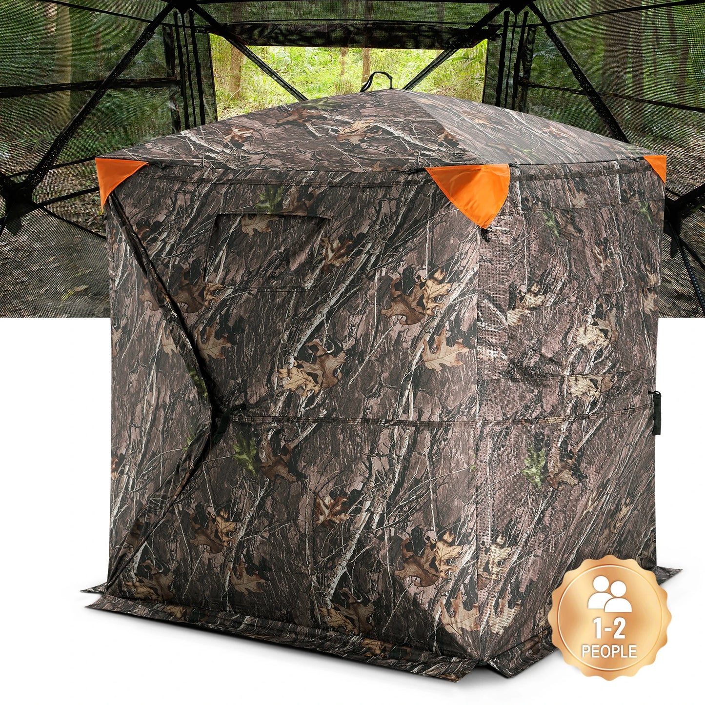 270 Degree See Through Hunting Ground Blind For 1 To 2 People