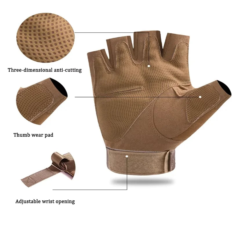 Tactical Full Finger Motorcycle Gloves for Riding and Cycling