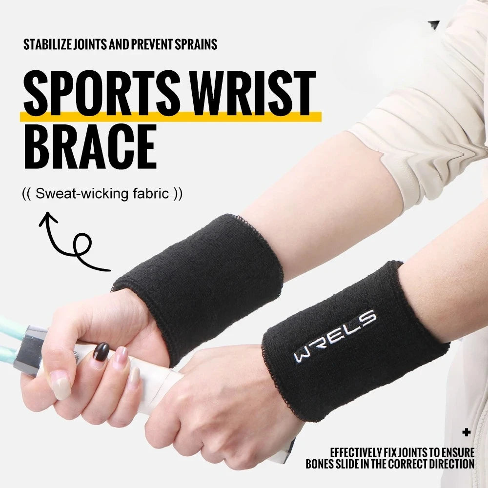 Terry Cloth Moisture Wicking Wristbands Polyester For Sports Gym