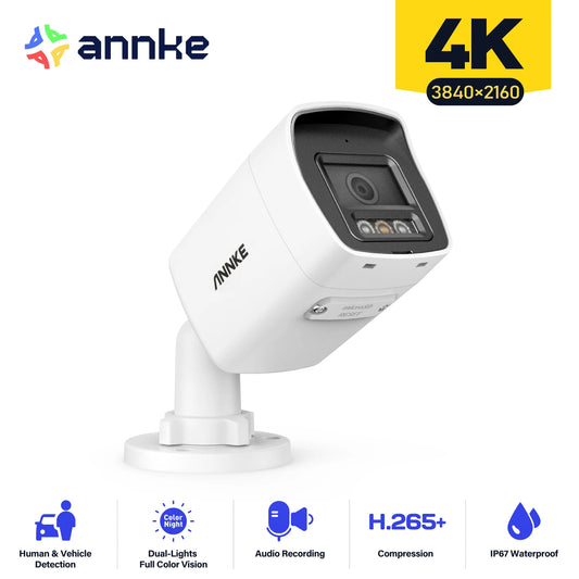 Annke 4K Smart Dual Light Varifocal Bullet IP67 Network Camera