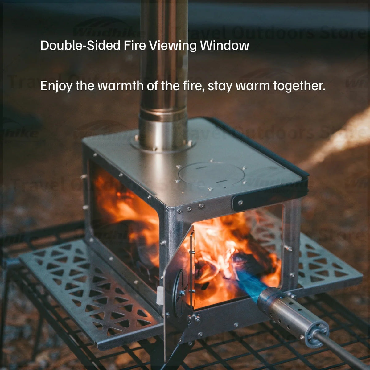 Naturehike Travel Portable Wood Stove Tent Heater With Chimney
