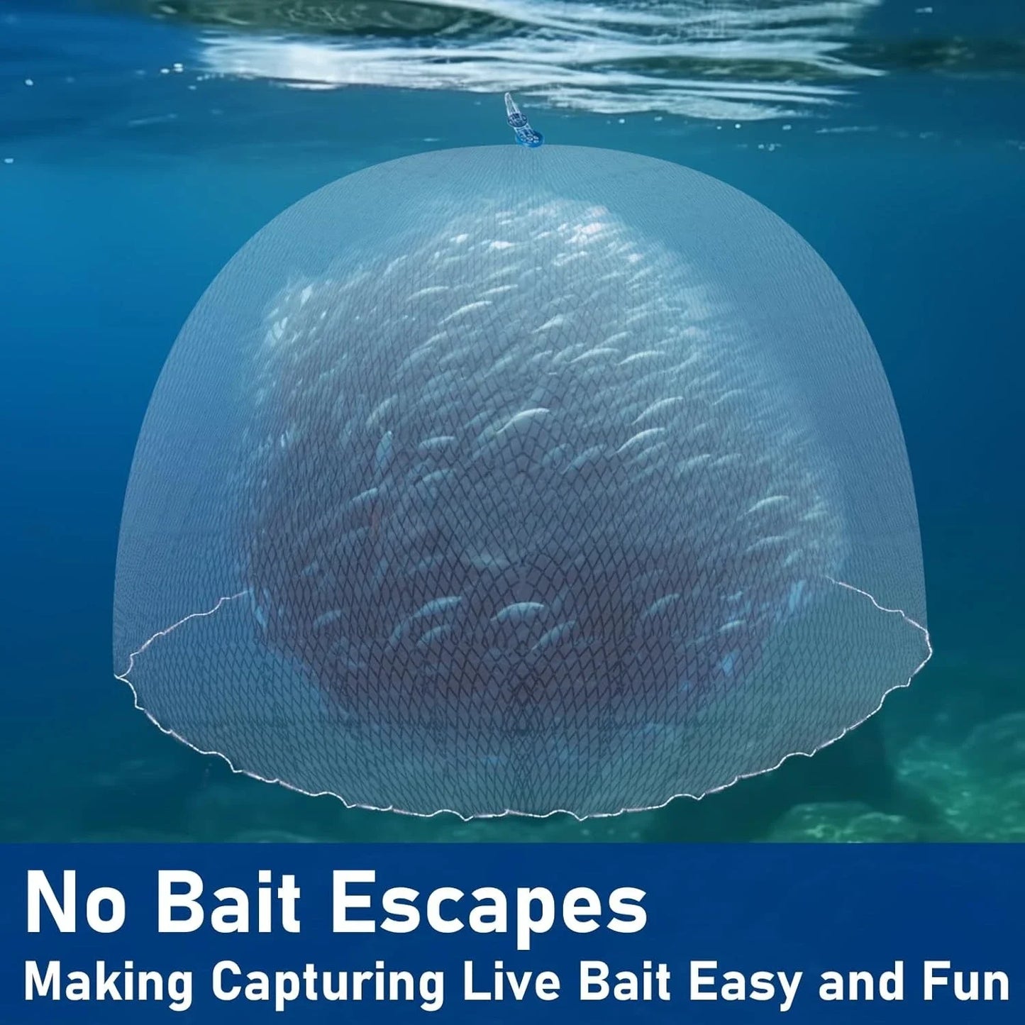 Hand Throw Cast Net For Freshwater And Saltwater Fishing Bait