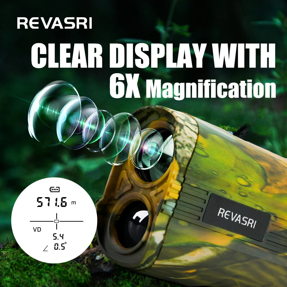 REVASRI Mini Rangefinder For Hunting 1000M 2000M 3000M