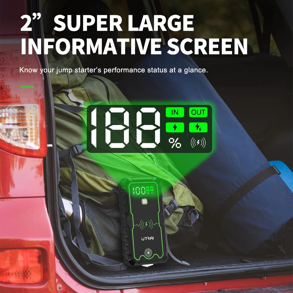 UTRAI 4000A Jump Starter Power Bank Portable Car Booster 12V
