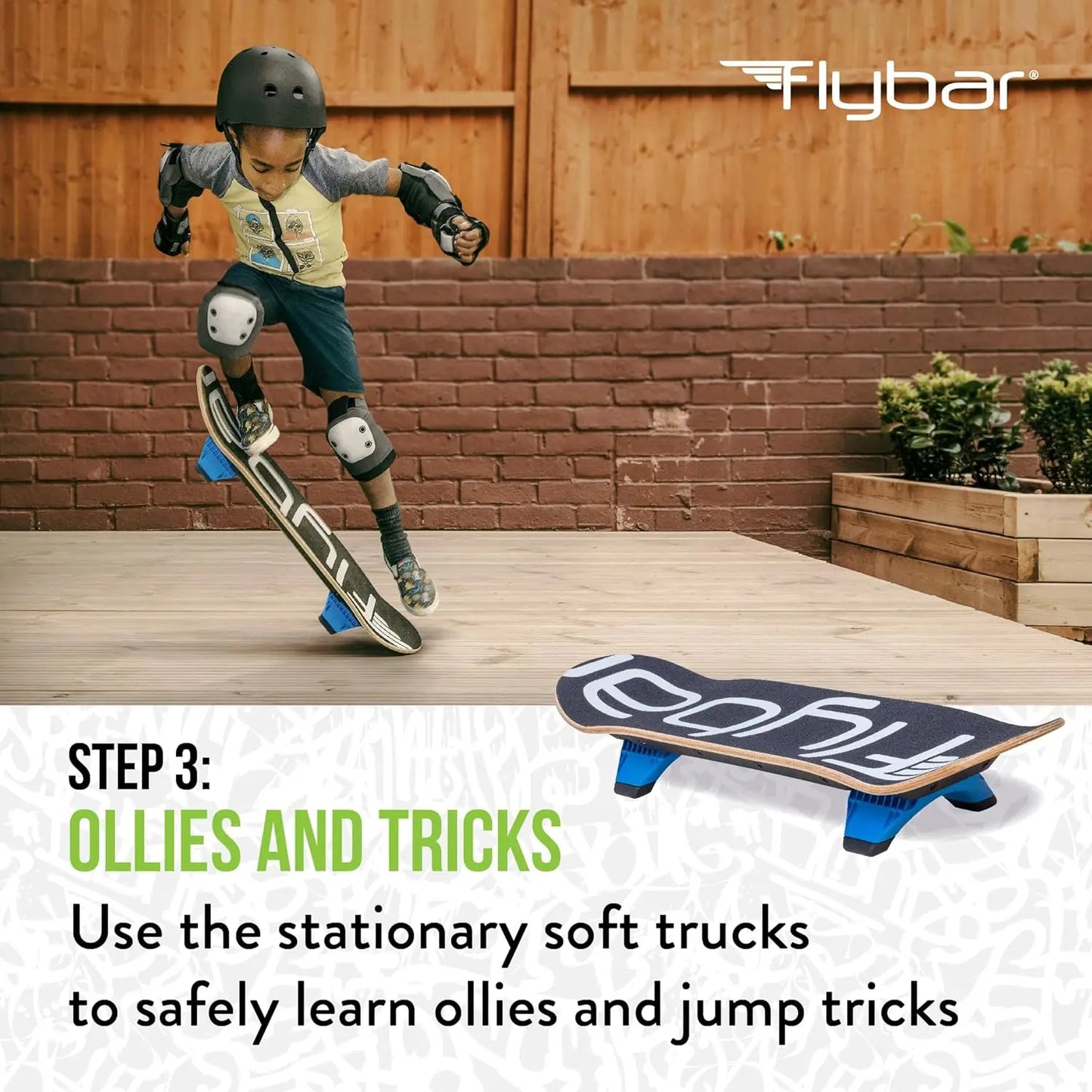 YTYIN Learn To Skate 3 In 1 Complete Skateboard Kit