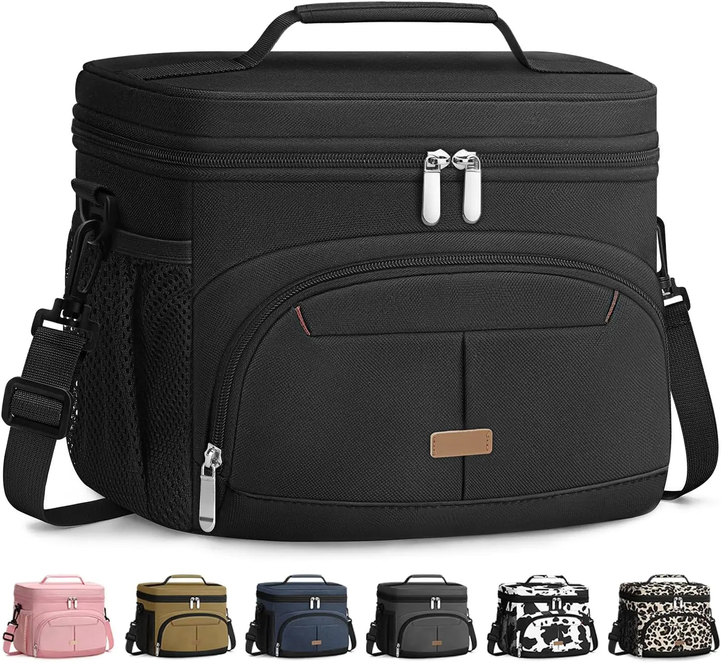 Insulated Lunch Bag Leakproof Cooler Tote With Removable Strap