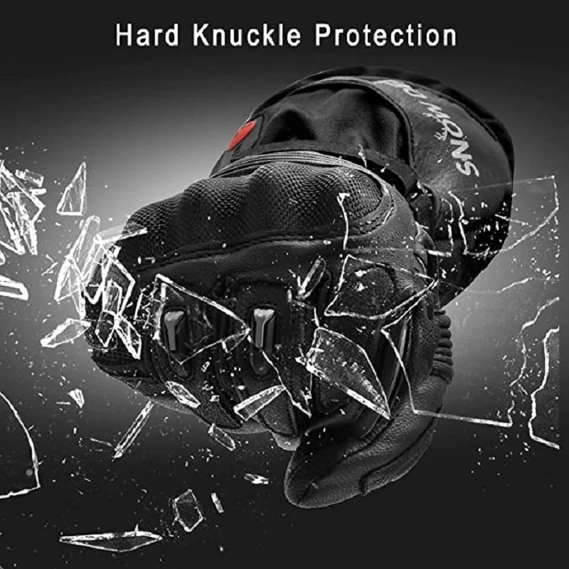 Snow Deer Motorcycle Heated Gloves Battery Powered Waterproof Winter Riding