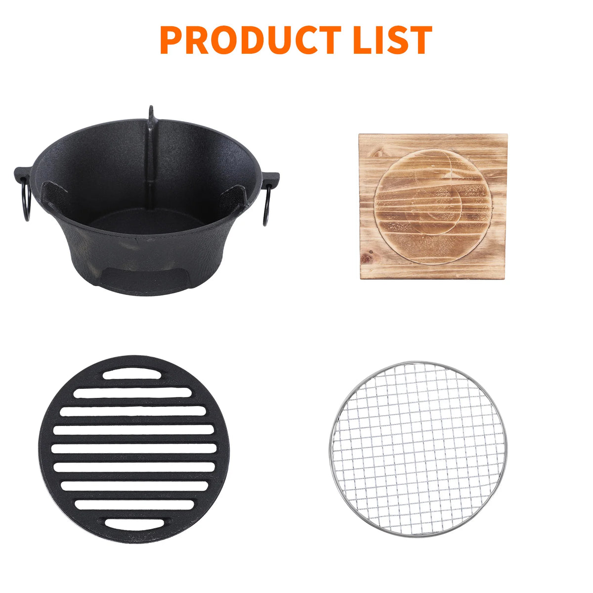 ATUOTIN Stainless Steel Charcoal BBQ Grill Outdoor Tabletop Pit