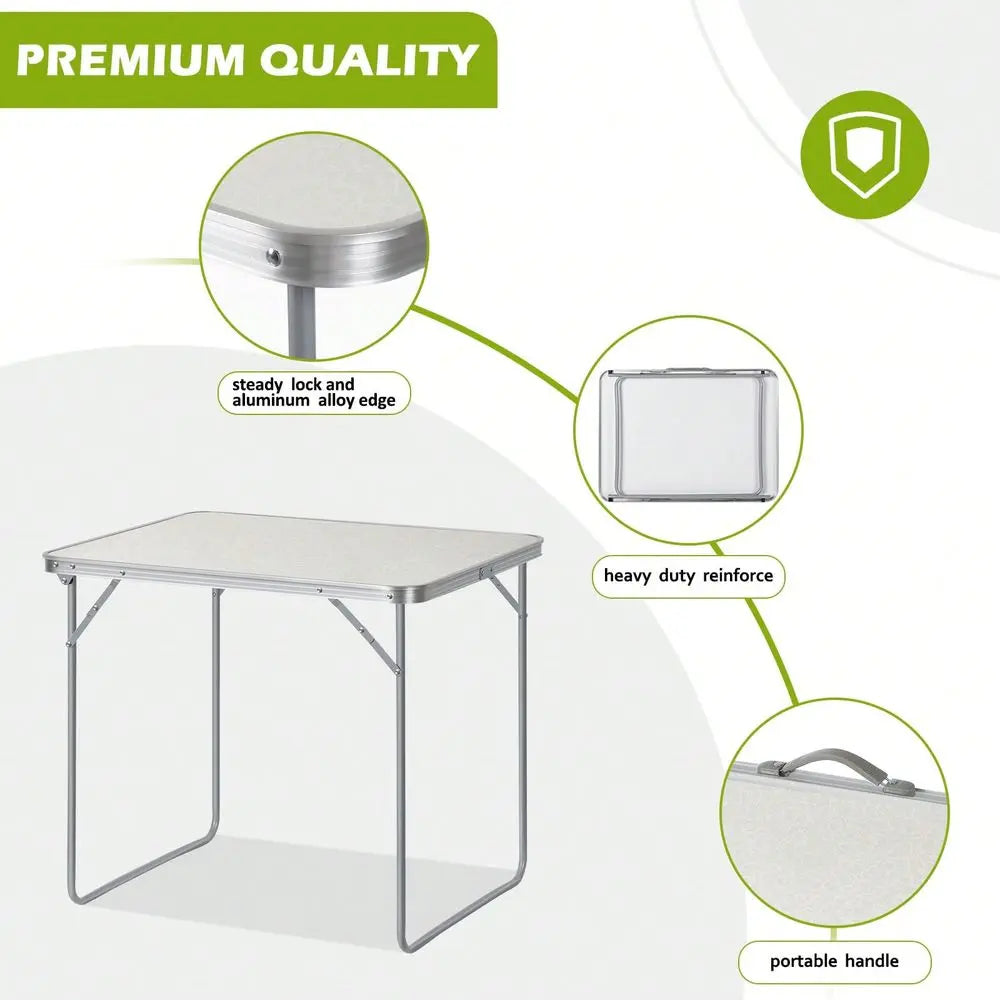 Heavy-Duty Portable Folding Table For Camping And Outdoor Activities