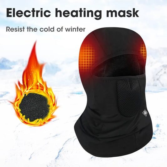 Savior Heat Electric Ski Mask Battery Powered Thermal Rechargeable Balaclava