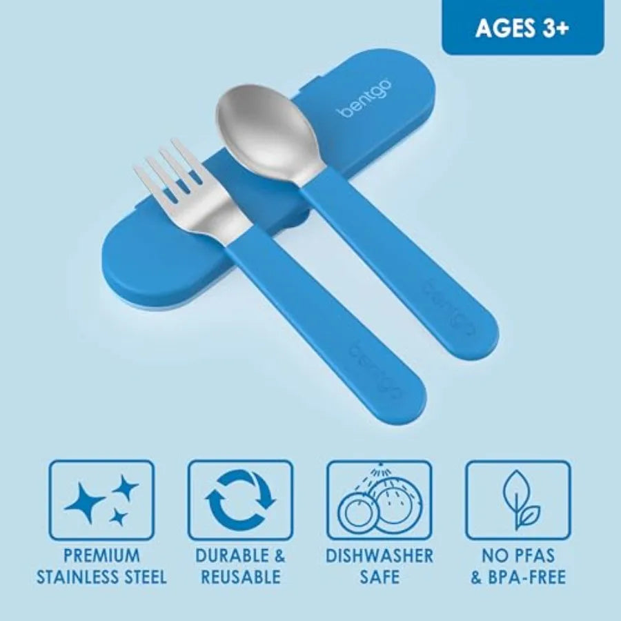 Stainless Steel Utensil Set For School Lunch And Travel