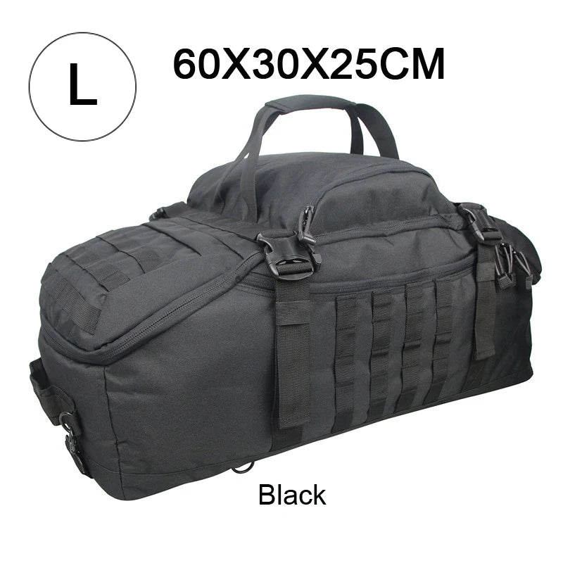 LQARMY Outdoor MOLLE Tactical Backpack for Hiking and Camping