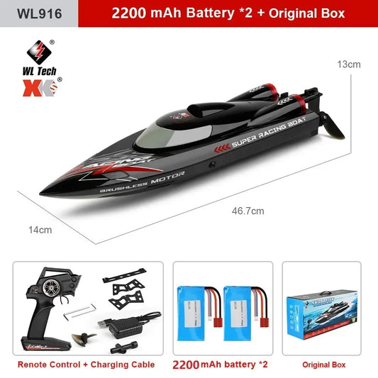 WLtoys WL916 RC Boat 24GHz Brushless High Speed Ship