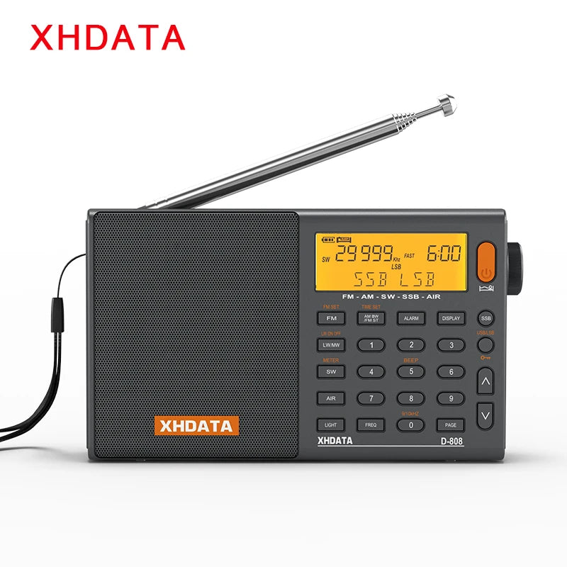 XHDATA D808 Multiband Radio Receiver AM FM SW MW SSB