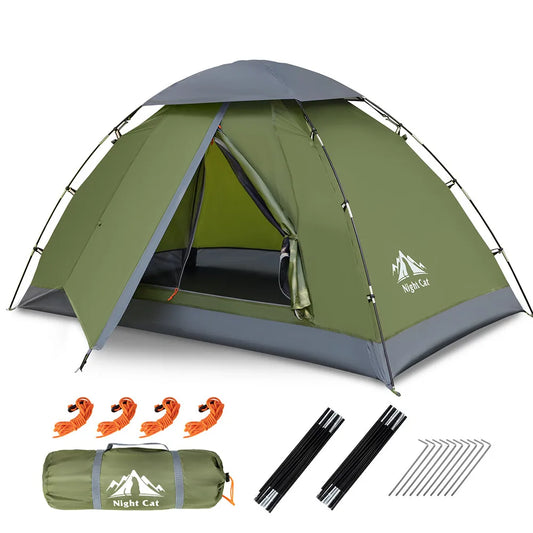 Night Cat Backpacking Tent 1 To 2 Persons Setup Rainproof