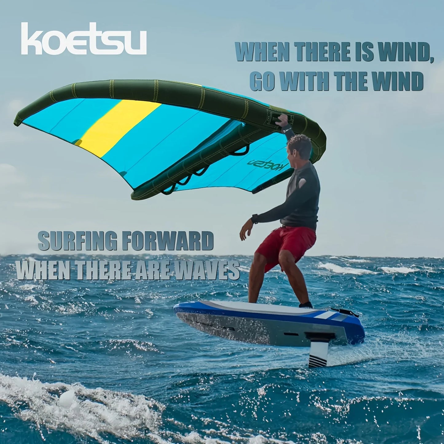 KOETSU Inflatable SUP Sail Wind Wing for Outdoor Water Sports