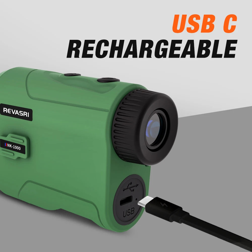 REVASRI 1000m Multi Function Rangefinder With Golf Slope Compensation