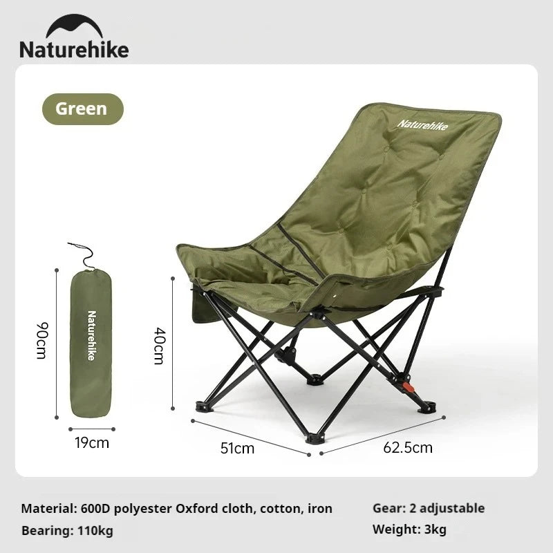 Naturehike High Back Moon Chair Camping Folding Lounge Seat