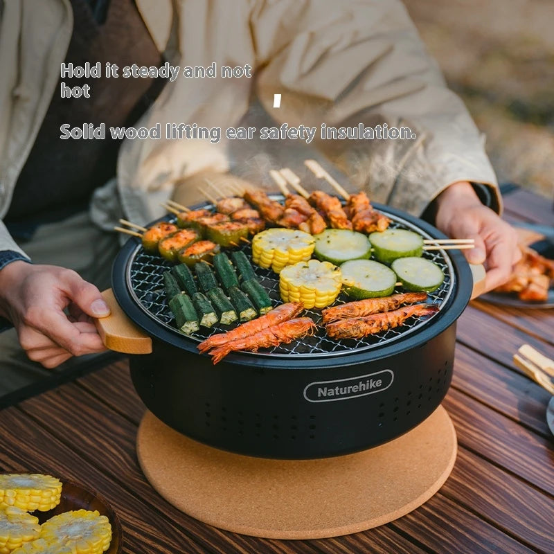 Naturehike Portable Charcoal Camping Stove for Outdoor Barbecue and Picnic
