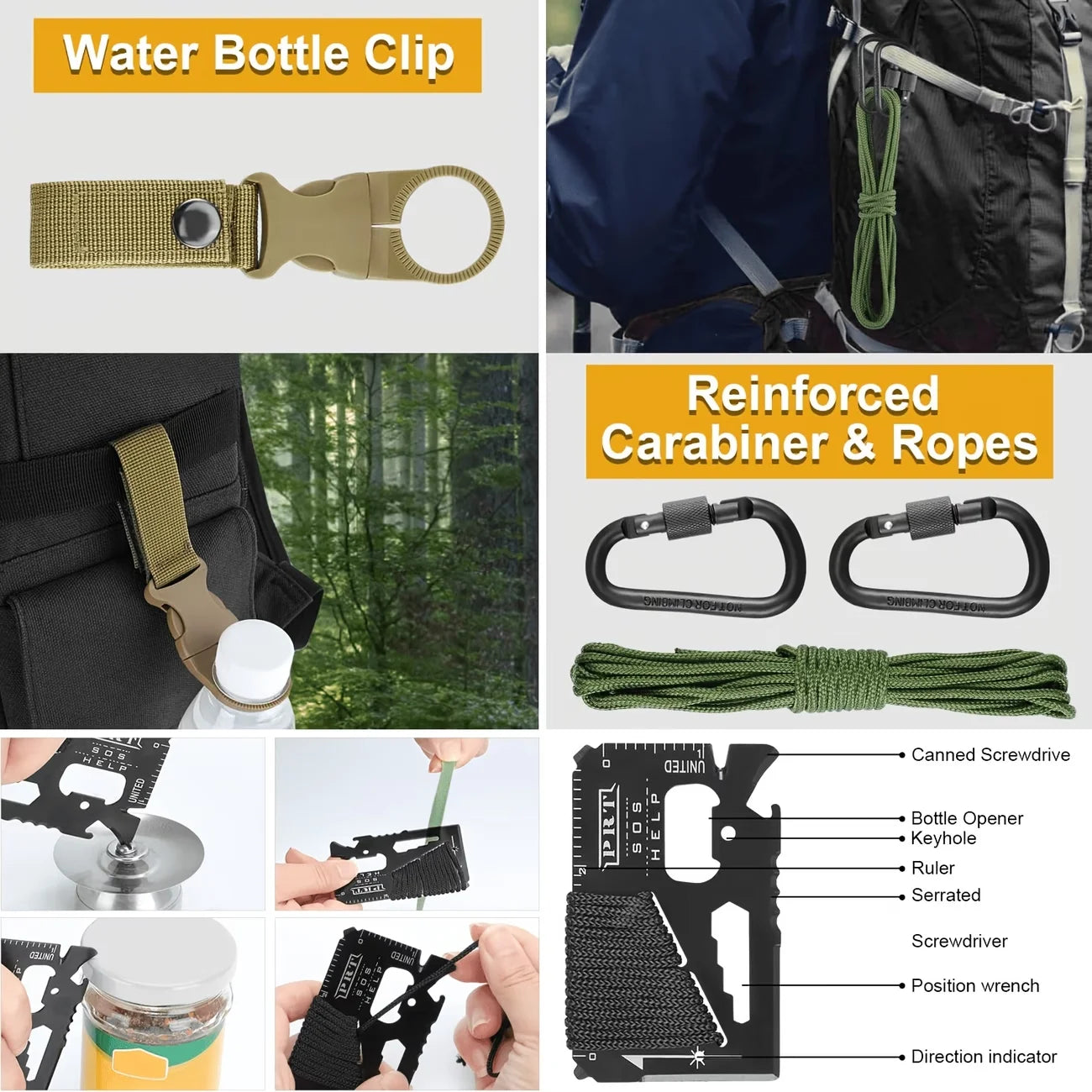 250 Piece Survival First Aid Kit IFAK EMT With Molle Bag Outdoor Gear