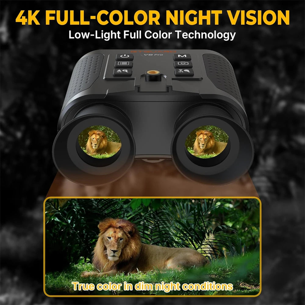 GTMEDIA GTGUARD V6 Pro 4K Infrared Night Vision Binoculars 8X Zoom