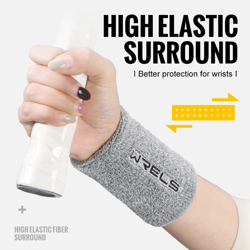 Terry Cloth Moisture Wicking Wristbands Polyester For Sports Gym