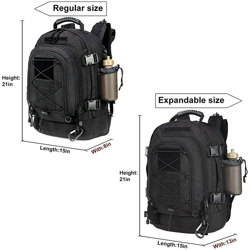 LQARMY Military Tactical Backpack Molle Rucksack For Outdoor Hiking