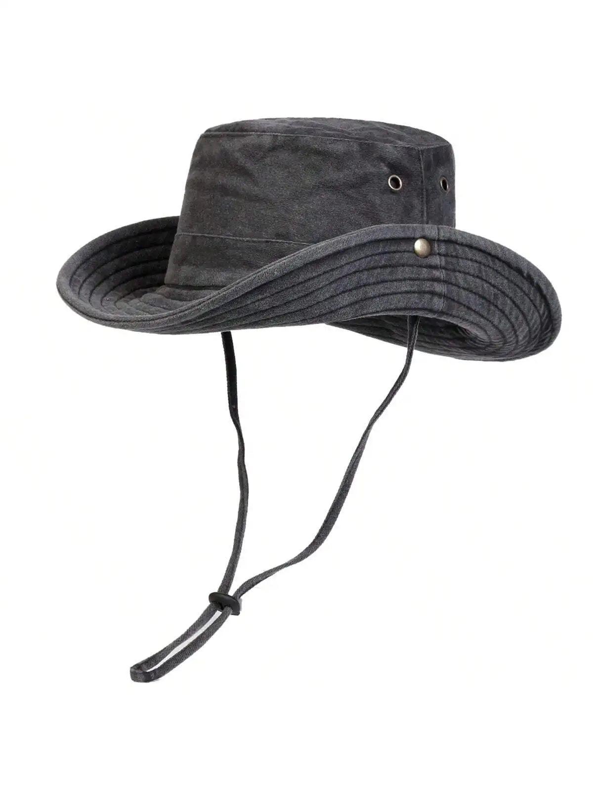 Men Washed Bucket Hat Sun Protection Outdoor Fisherman Cap