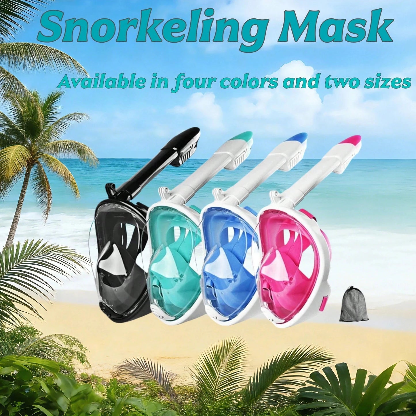 Full Face Snorkeling Mask For Kids And Adults Anti Fog