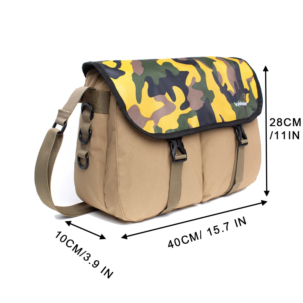 Trout Fishing Bag Fly Fishing Crossbody Shoulder Tackle Creel Bag