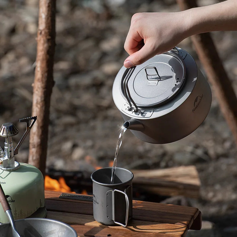 Naturehike Ultra Lightweight 0.8L Titanium Camping Kettle