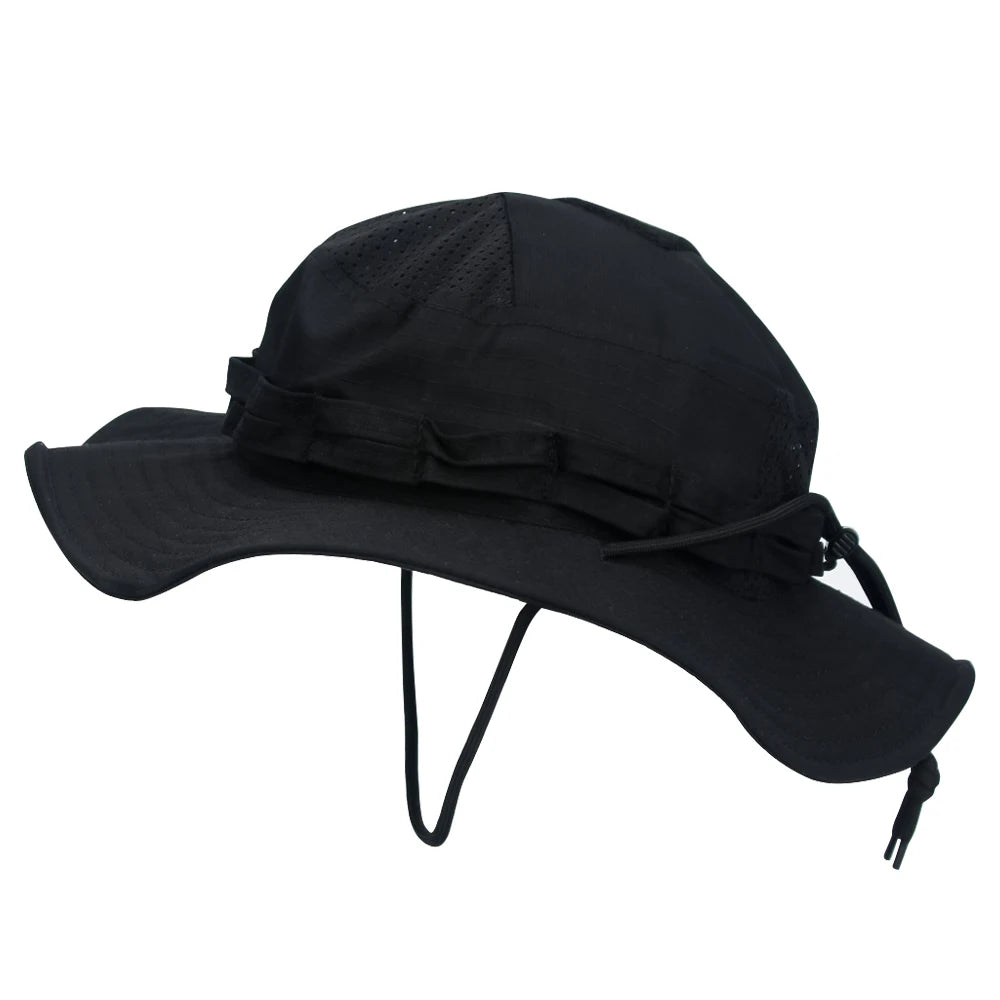Unisex Breathable Boonie Hat For Outdoor Hiking And Fishing Windproof