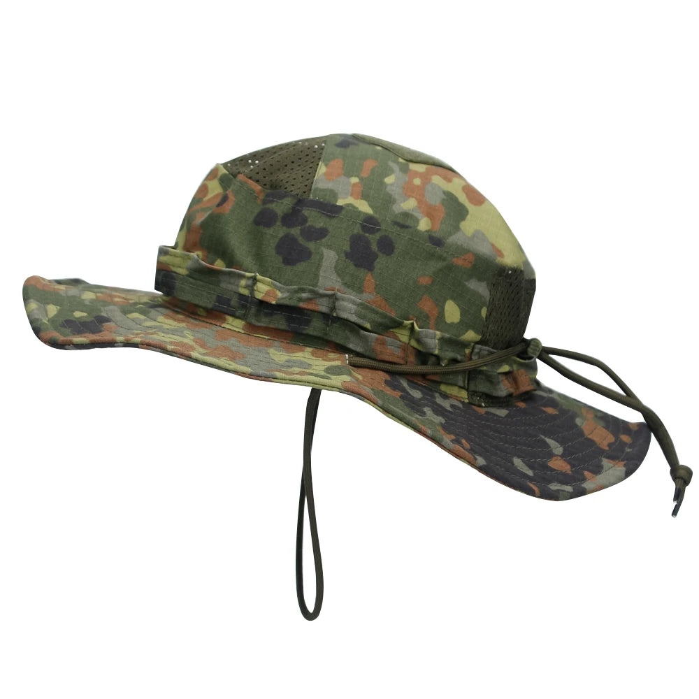 Unisex Breathable Boonie Hat For Outdoor Hiking And Fishing Windproof