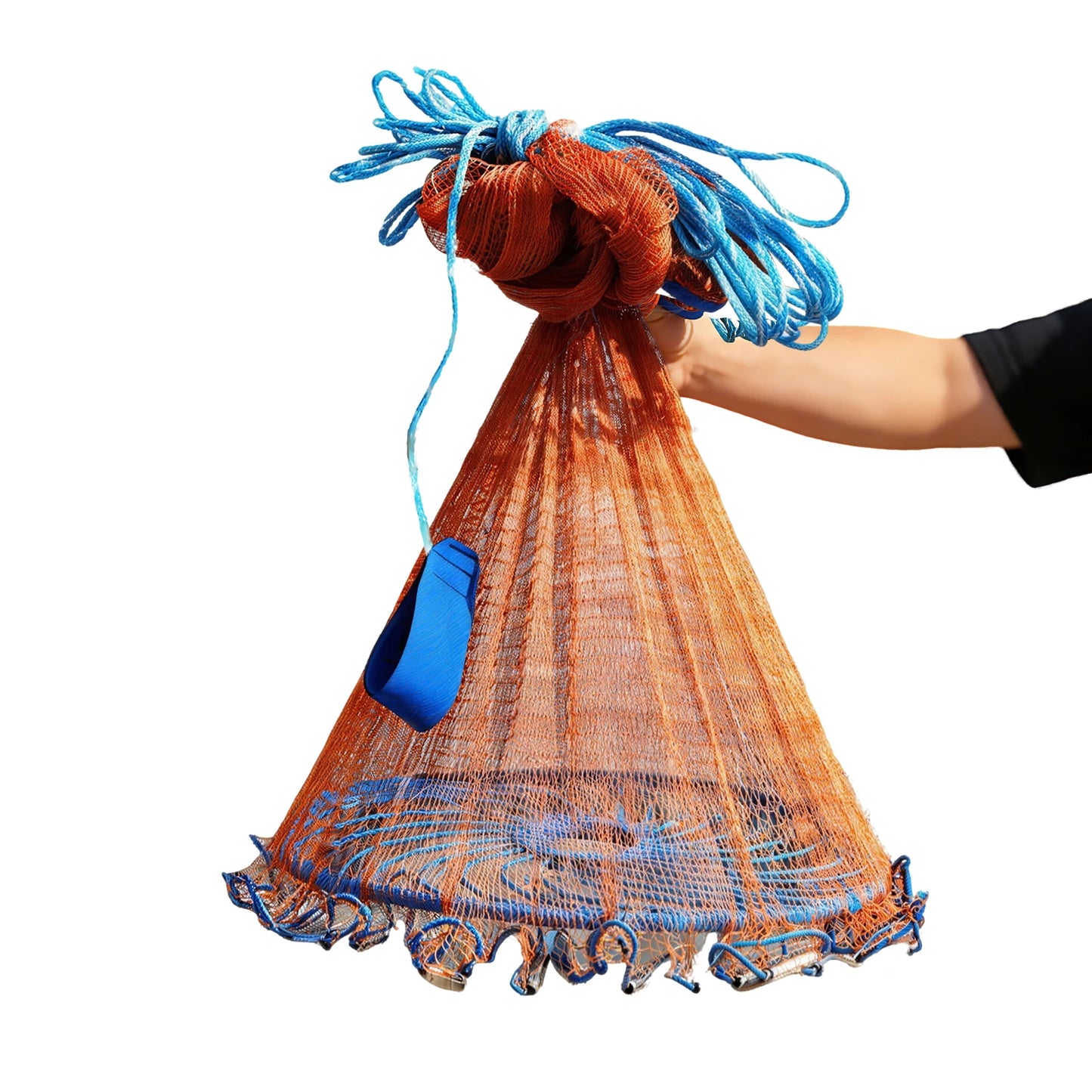 Hand Throwing Cast Net for Bait Fishing Deploy Quickly