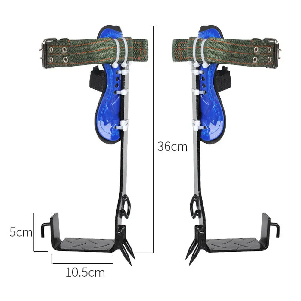 Bymaocar Tree Climbing Spike Set With Safety Belt And Carabiner