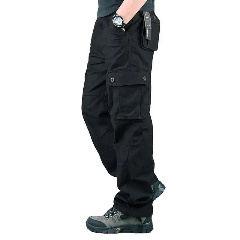 Tactical Cargo Pants for Men Cotton Work Trousers Hiking