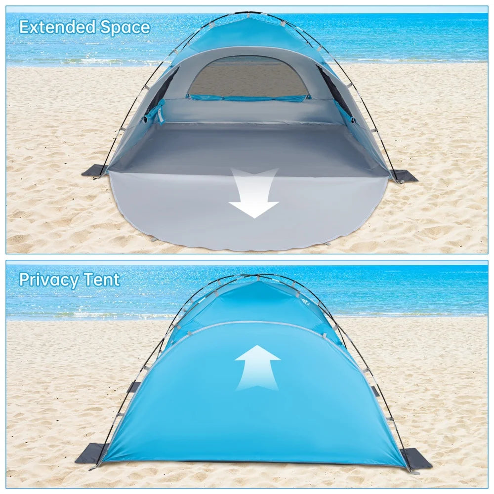 Night Cat Portable Sun Shade Tent For Three To Four People With UV Protection