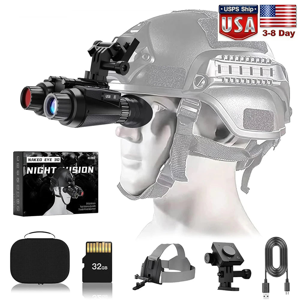 GOYOJO Night Vision Goggles 8X Digital Zoom With 32GB SD Card