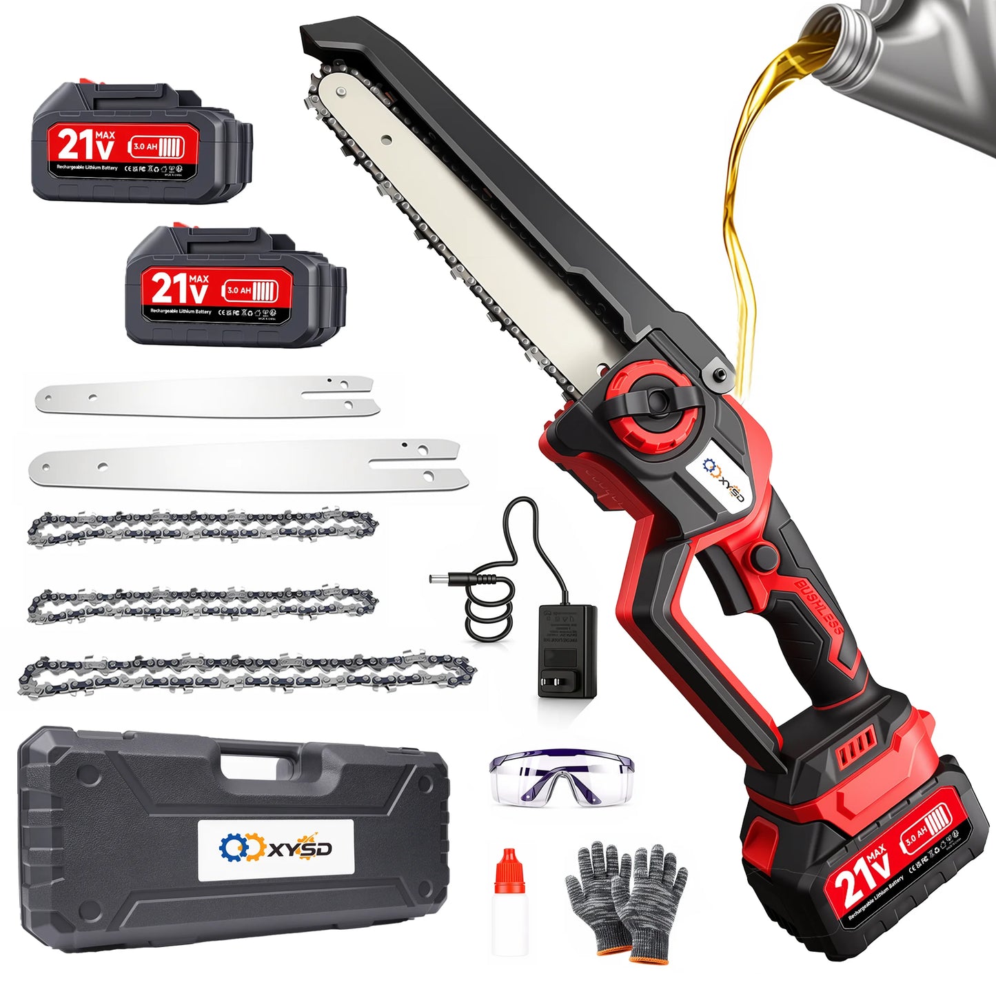 XYSD Cordless Portable Mini Chainsaw For Wood And Tree Cutting